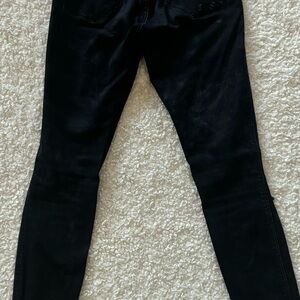 Zara distressed charcoal jeans